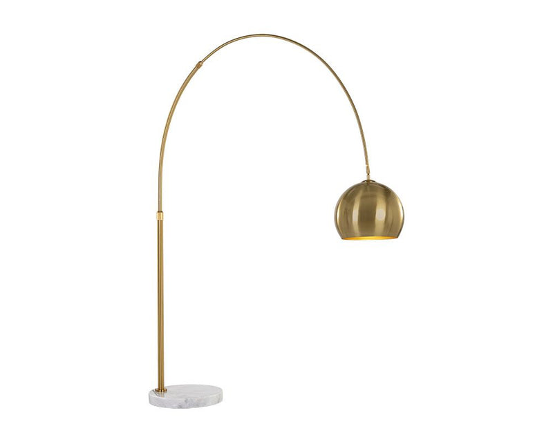 PB-06VER Floor Lamp-Brass