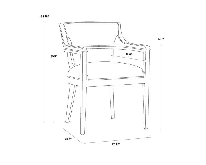 PB-06BRY Dining Chair -Armchair