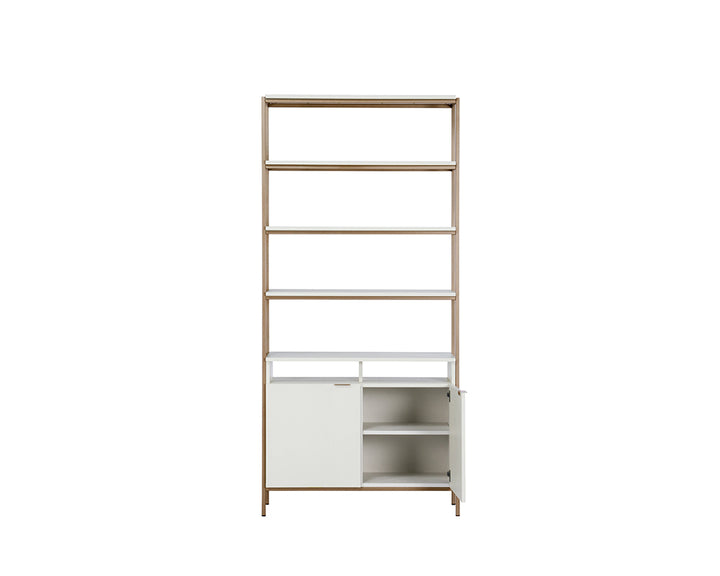 PB-06AMB Bookcase- Cream