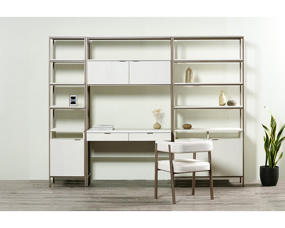 PB-06AMB Bookcase- Cream