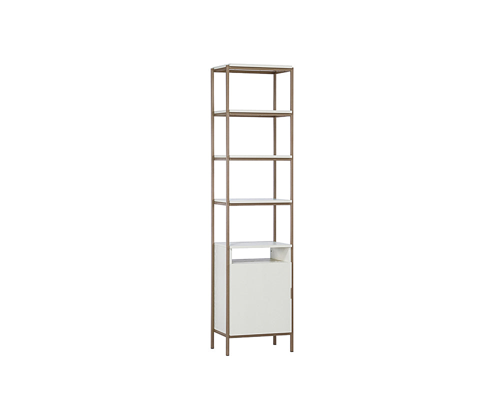 PB-06AMB Bookcase- Cream