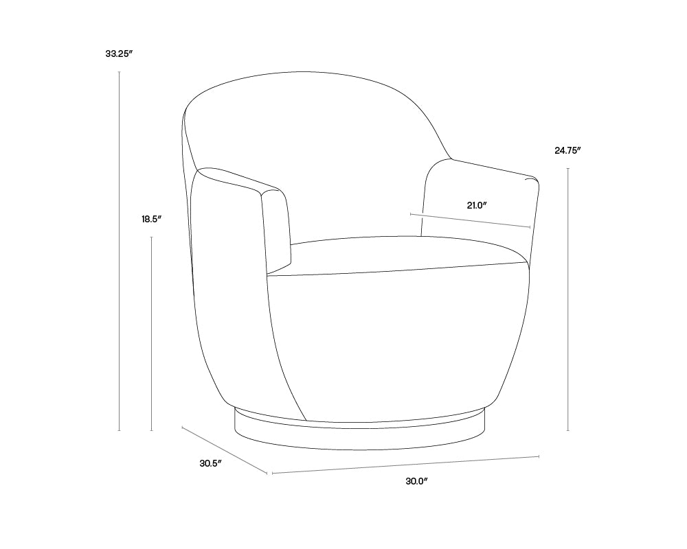 PB-06CAS Swivel Lounge Chair