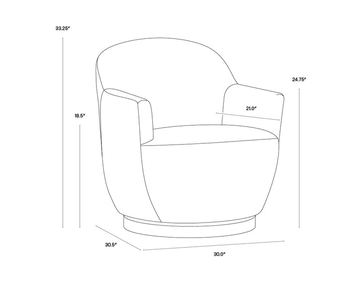 PB-06CAS Swivel Lounge Chair