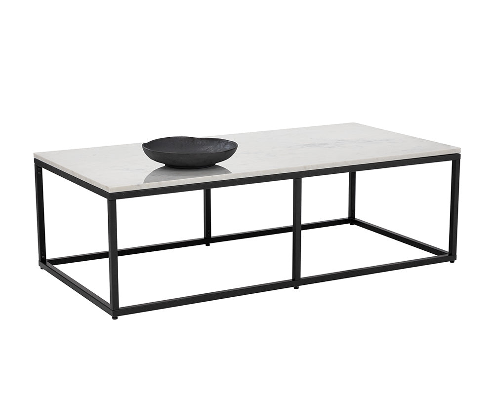 PB-06ELL Marble Coffee Table - 60 X 30”