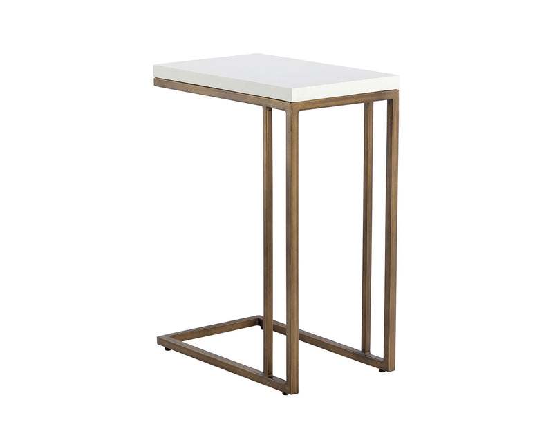 PB-06SAW End Table- Antique Brass