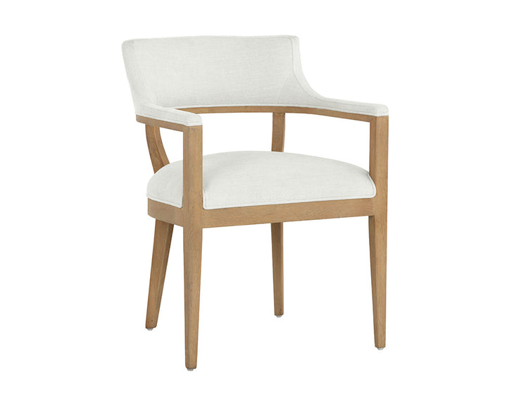 PB-06BRY Dining Chair -Armchair Natural -Fabric CLEARANCE