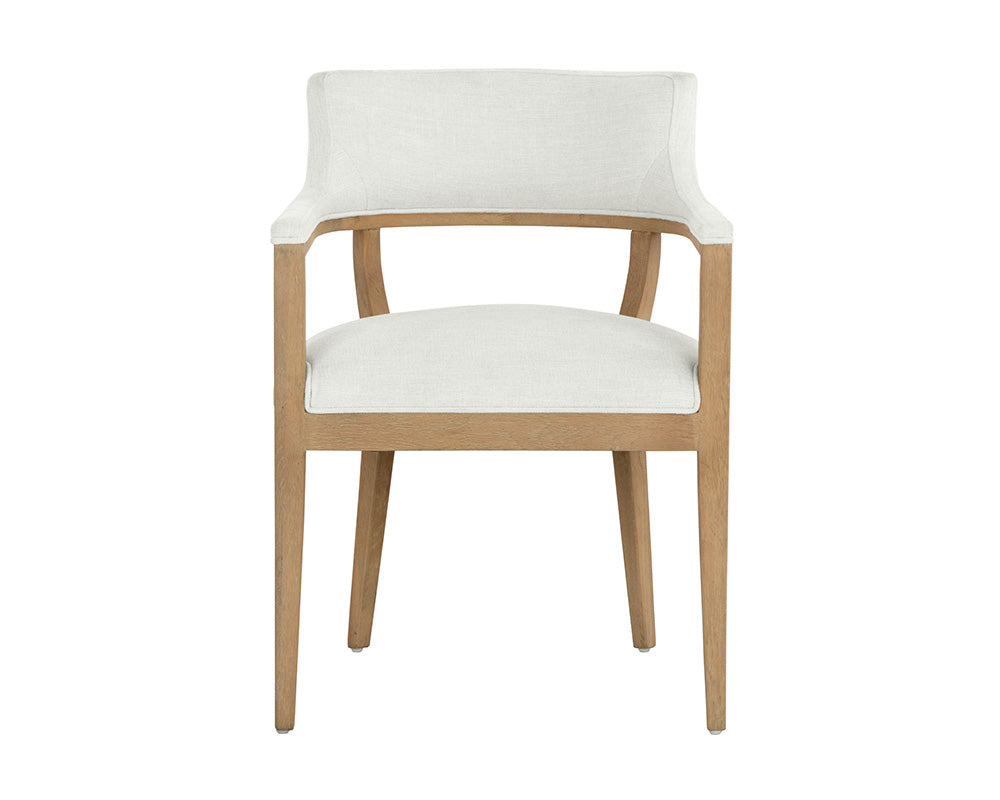 PB-06BRY Dining Chair -Armchair Natural -Fabric CLEARANCE