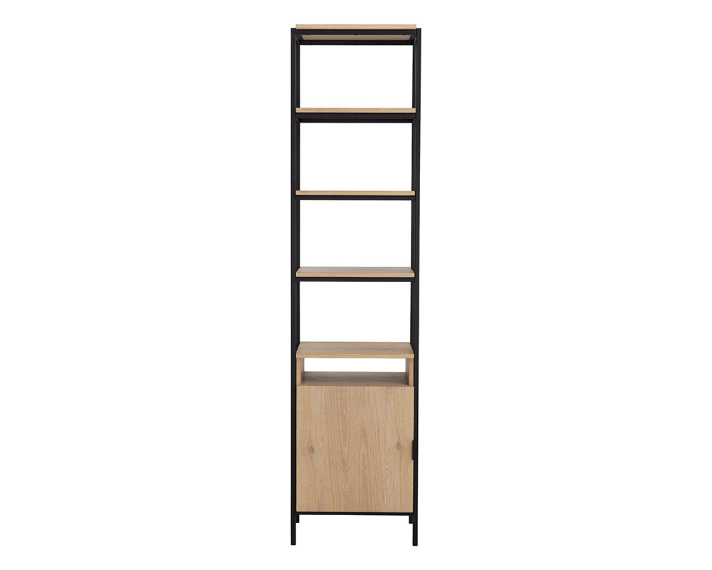 PB-06AMB Bookcase- Rustic Oak