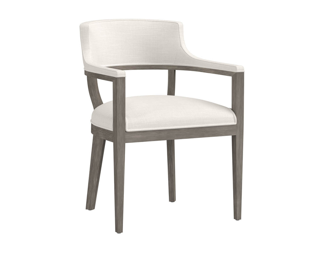 PB-06BRY Dining Chair -Armchair Ash Grey -Fabric CLEARANCE