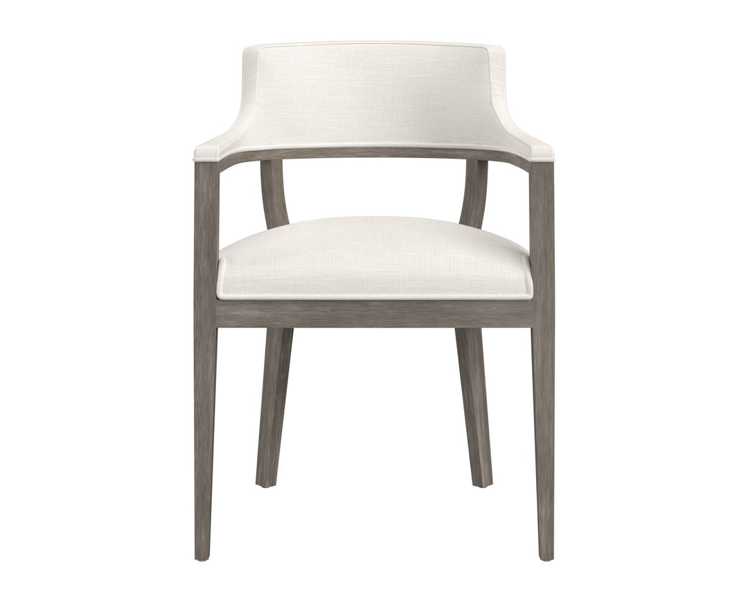 PB-06BRY Dining Chair -Armchair Ash Grey -Fabric CLEARANCE