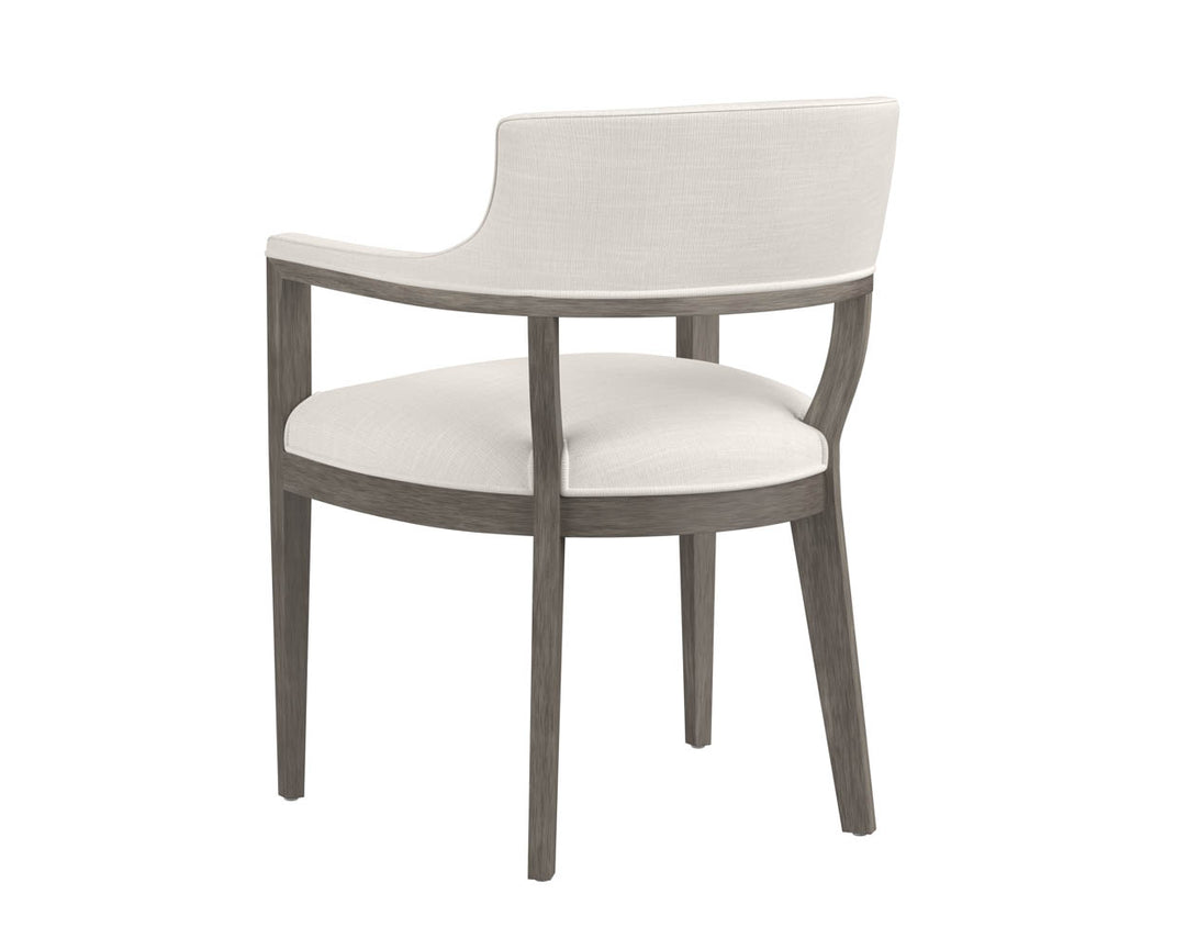 PB-06BRY Dining Chair -Armchair Ash Grey -Fabric CLEARANCE