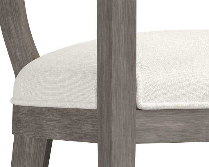 PB-06BRY Dining Chair -Armchair Ash Grey -Fabric CLEARANCE