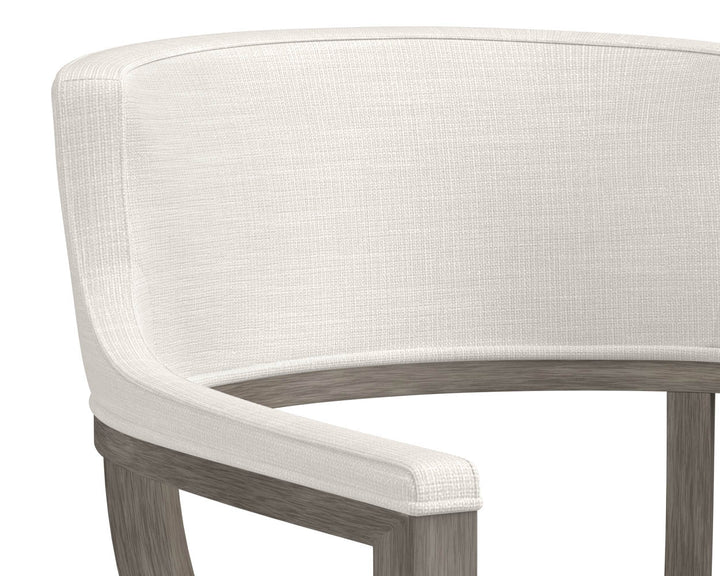 PB-06BRY Dining Chair -Armchair Ash Grey -Fabric CLEARANCE