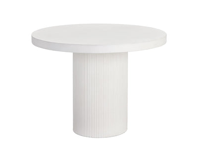 PB-06NIC Dining Table - White Concrete