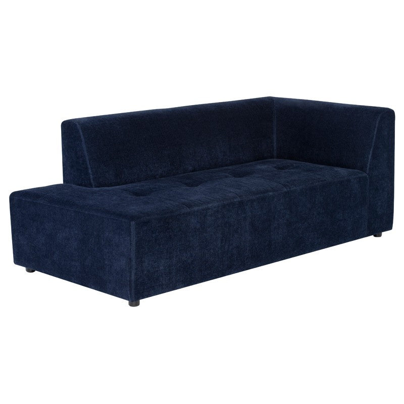 Luxurious textured made left chaise sofa