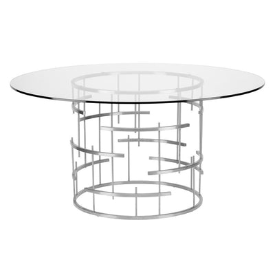 Nuevo Canada - HGSX214 - Dining Table - Round Tiffany - Silver