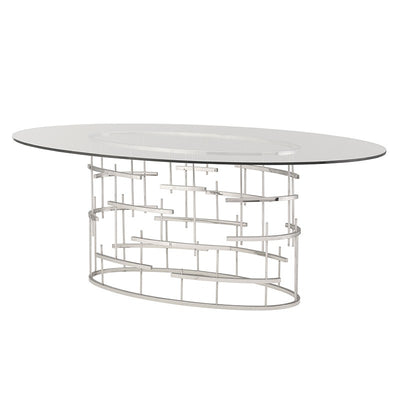 Nuevo Canada - HGSX218 - Dining Table - Oval Tiffany - Silver