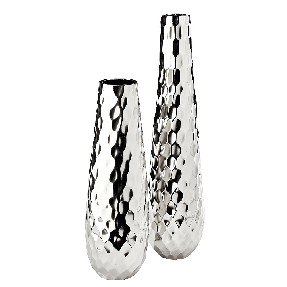 PB-11 Silver Vase- Set of 2