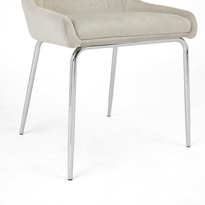PB-11MOI Dining Chair- Chrome Leg