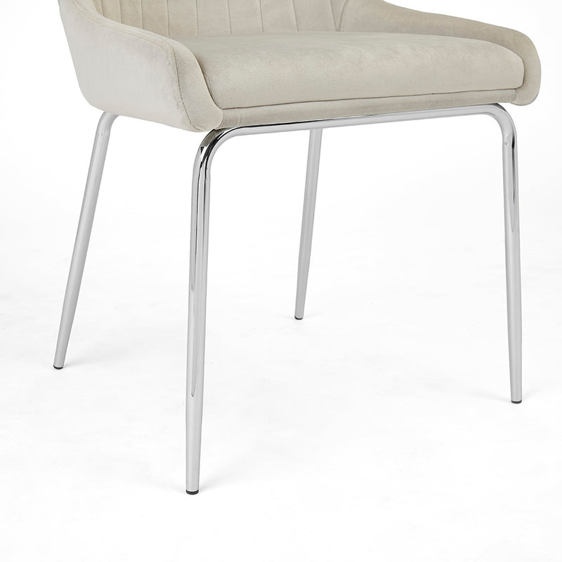 PB-11MOI Dining Chair- Chrome Leg