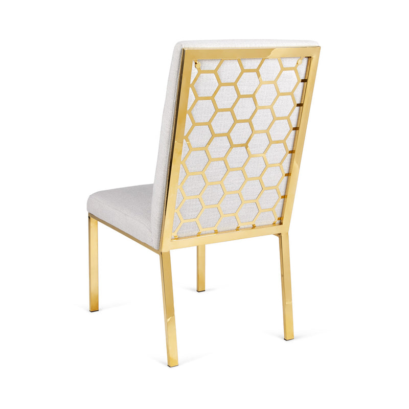 PB-11RIL Dining Chair-Gold