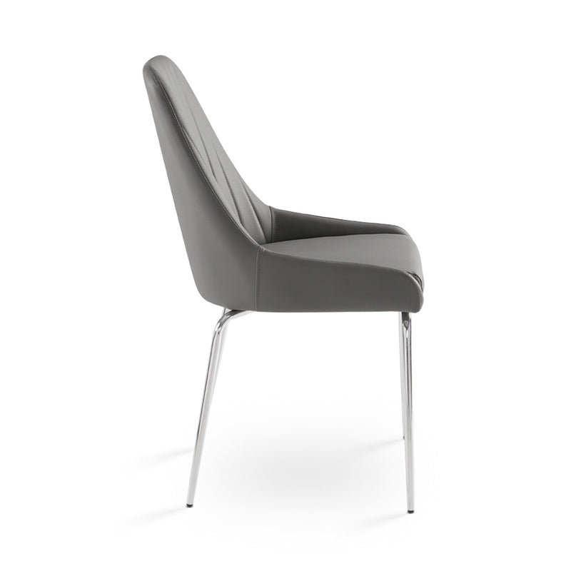 PB-11MOI Dining Chair- Chrome Leg