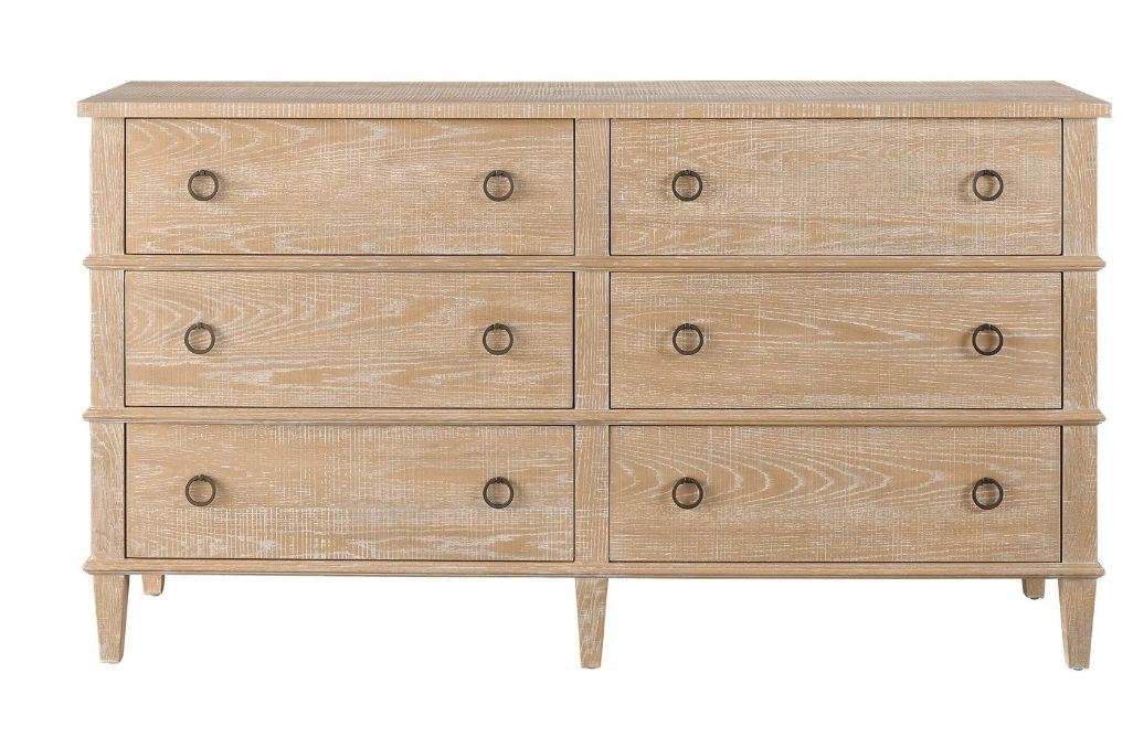 PB-01-U011A040 6 Drawer Dresser Modern Farmhouse