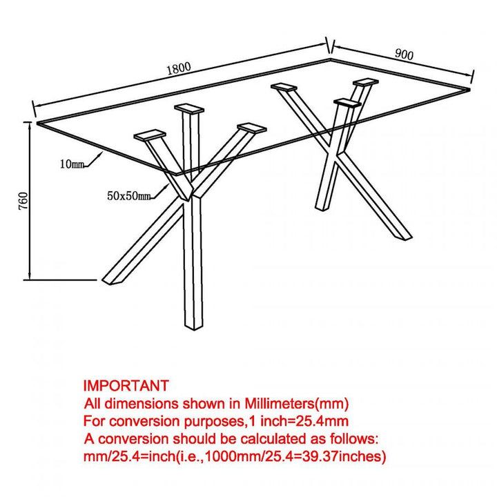 PB-07STA Rectangular Dining Table