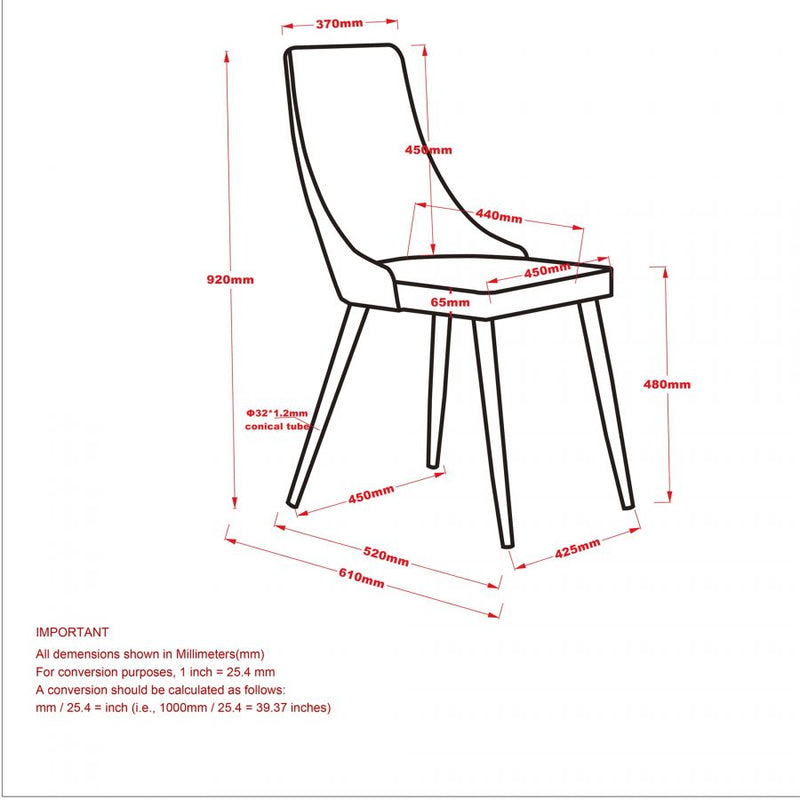 PB-07COR Side Chair- Fabric (SET OF 2)