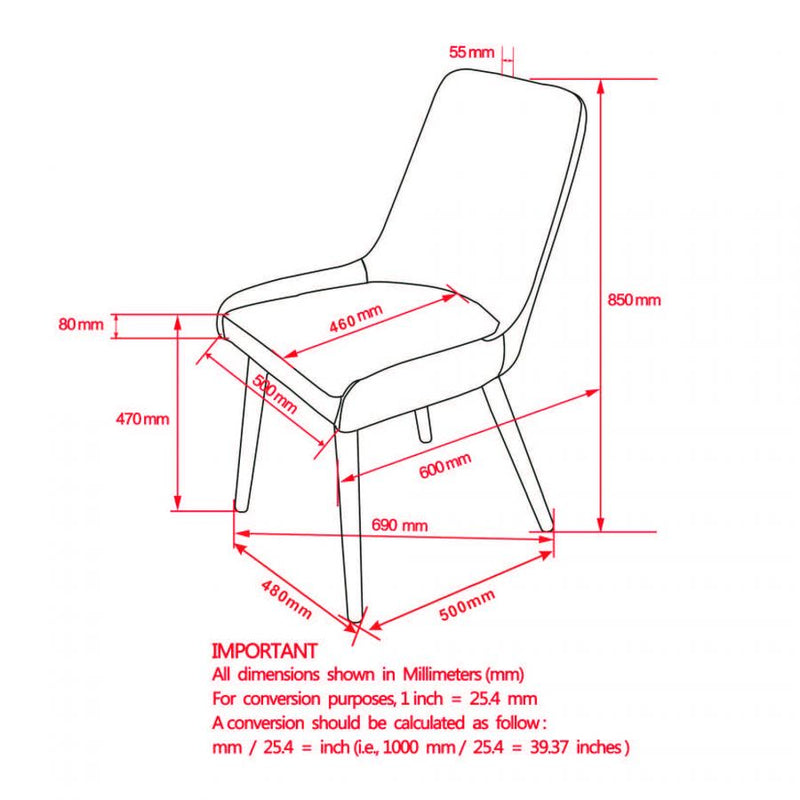 PB-07MIA Side Chair (SET OF 2)