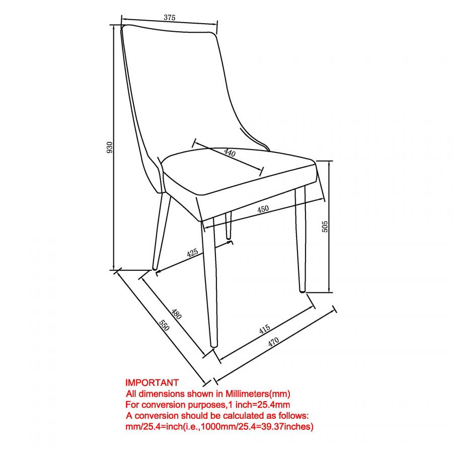 PB-07VEN Side Chair (SET OF 2)