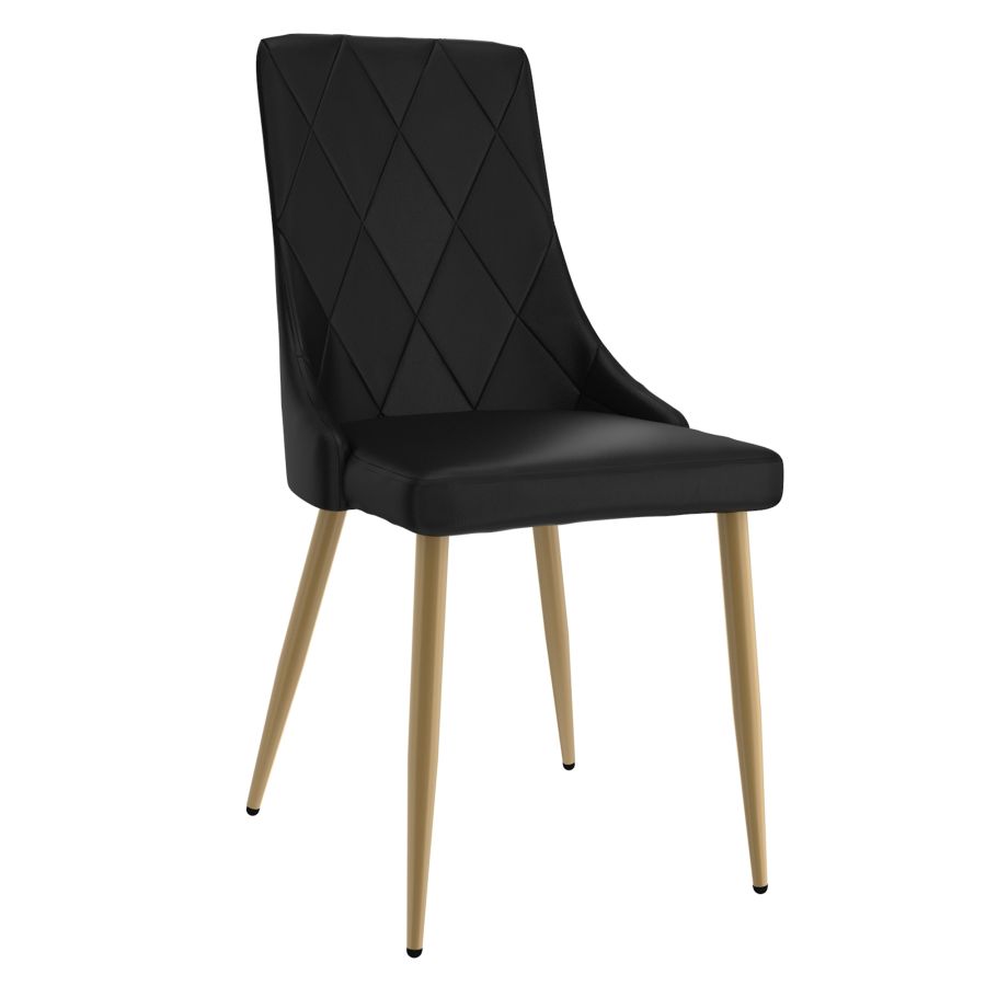 PB-07ANT Dining Chair- Aged Gold  (SET OF 2)