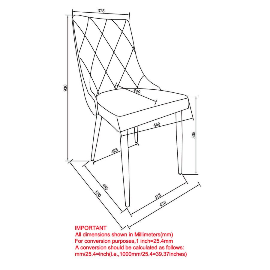 PB-07ANT Dining Chair- Aged Gold  (SET OF 2)