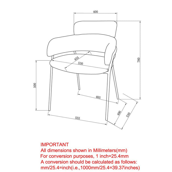 PB-07AXE Dining Chair (SET OF 2)