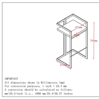 PB-07COS Counterstools - Gold