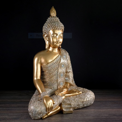 22-818 Gold Sitting Buddha