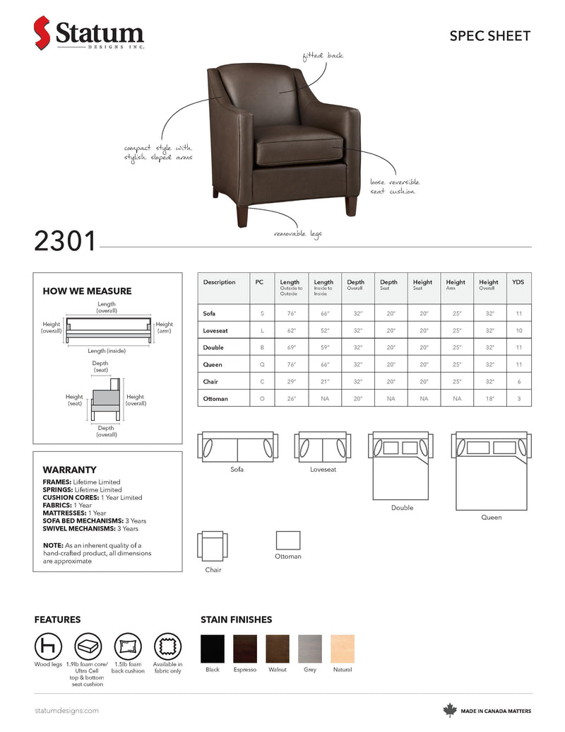 2301 Accent Chair-Palma-Brava
