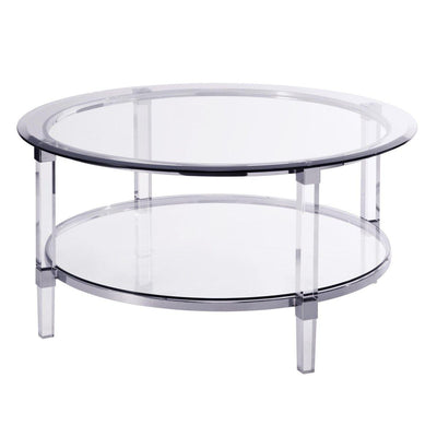 PB-10-3656-01 Round Coffee Table w/ Acrylic Legs - Palma-Brava