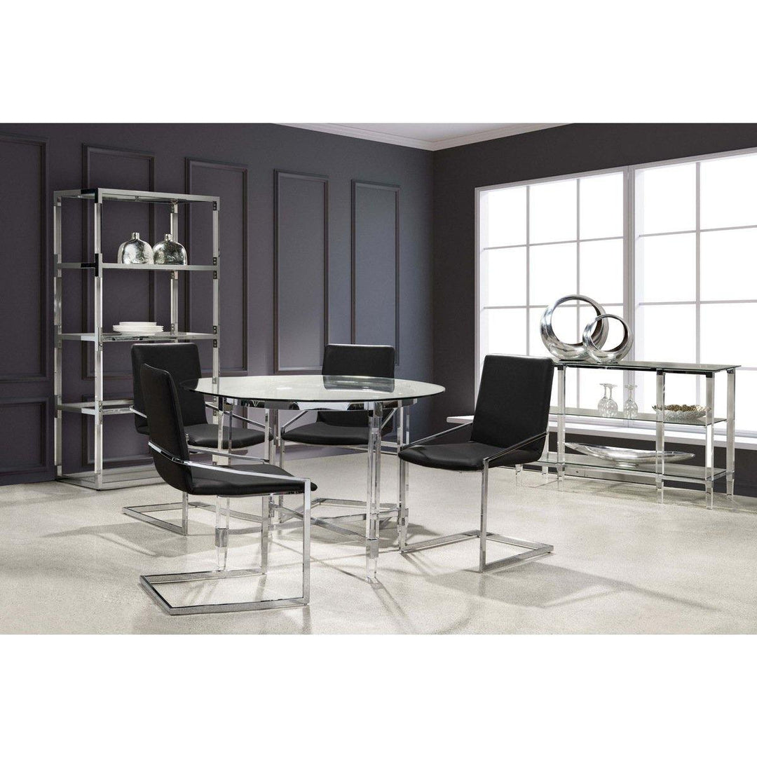 PB-10-3656-45 Round Dining Table w/ Acrylic Legs - Palma-Brava