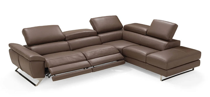 PB-26 Natalia Leather Sectional 2 Power Recliner with Terminal