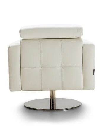 PB-26 Milo Leather Swivel Accent Chair