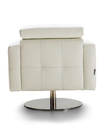 PB-26MIL Leather Swivel Accent Chair