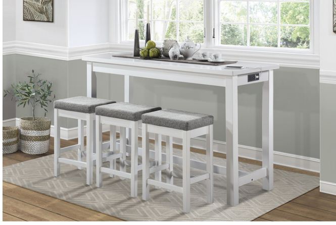 Shop counter height dining set