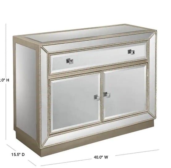 PB-04-50708  1 drawer 2 Door Mirrored cabinet -  FLOOR DISPLAY