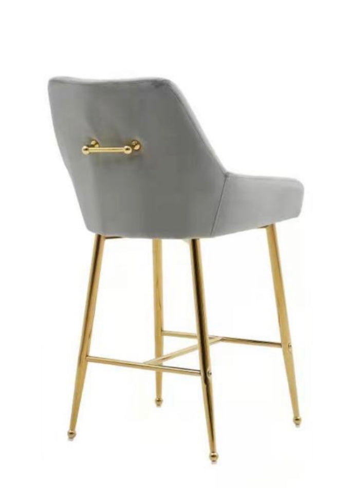 PB-28HEY Velvet Counterstool- Gold