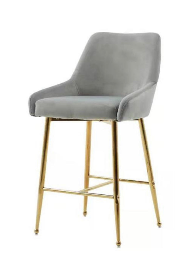 PB-28HEY Velvet Counterstool- Gold