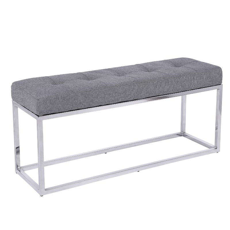 PB-28CIS Bench- Silver Polished Stainless Steel