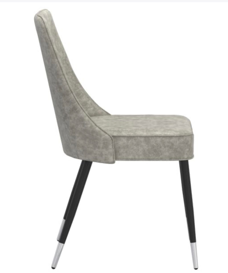 PB-07SIL Dining Chair-Light Grey