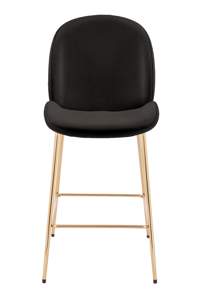 PB-28LOT Velvet Counterstool-Slim Seat - Gold