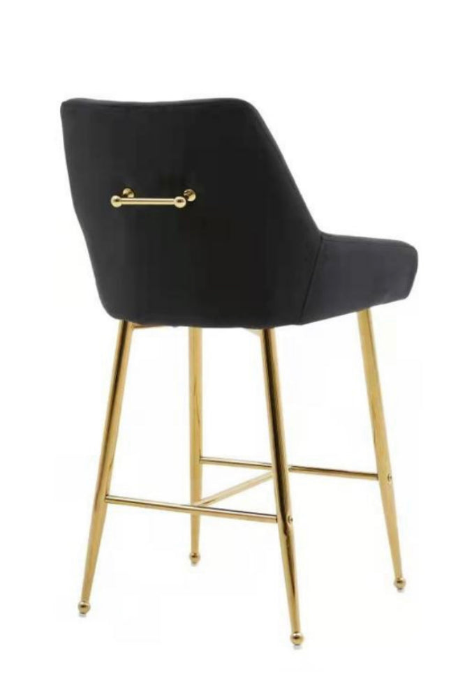 PB-28HEY Velvet Counterstool- Gold